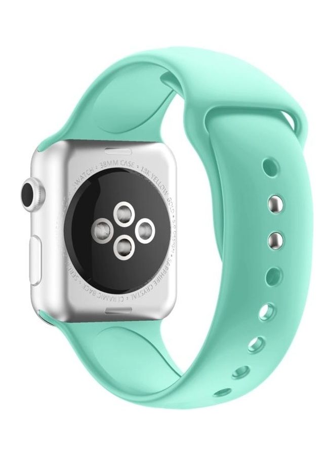 HuHa Ethnic Replacement Watchband for Apple Watch Series 1/2/3/4/5/6/7/SE 38/40/41mm Mint Green - Image 2