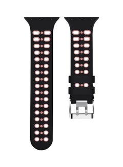 Replacement Watchband For Apple Watch Black/Pink