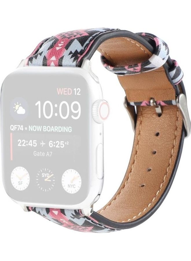 HuHa Replacement Watchband For Apple Watch Black Pink Ethnic Style - Image 2