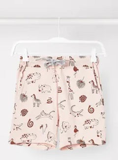 RAHA Boys Printed Shorts Light Pink/Maroon  - Image 1