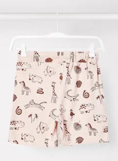 RAHA Boys Printed Shorts Light Pink/Maroon  - Image 2