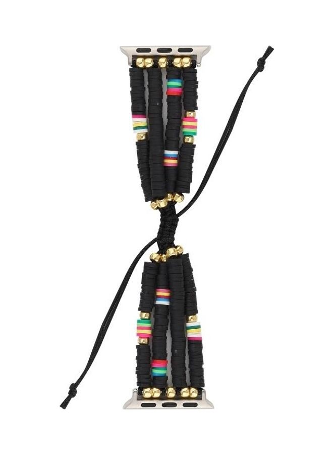 HuHa Bohemian Style Soft Ceramic Beaded Strap Black  - Image 1