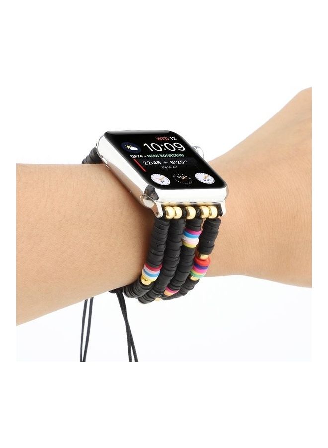 HuHa Bohemian Style Soft Ceramic Beaded Strap Black  - Image 4