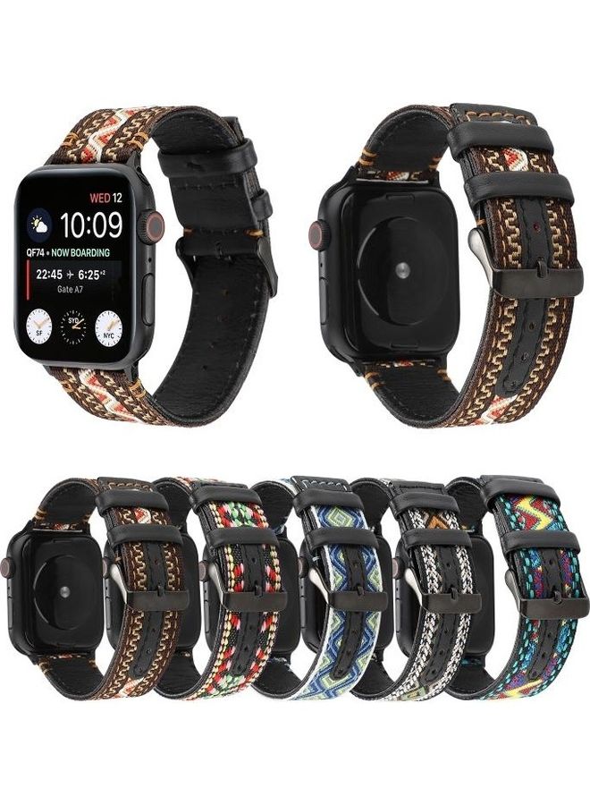 HuHa - Replacement Watchband for Apple Watch Series 7/6/5/4/3/2/1/SE 42/44/45mm Retro - Image 1