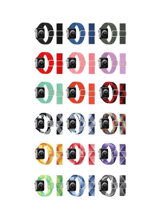 HuHa Ethnic Replacement Watchband for Apple Watch Series 1/2/3/4/5/6/7/SE 38/40mm Orange - Image 3