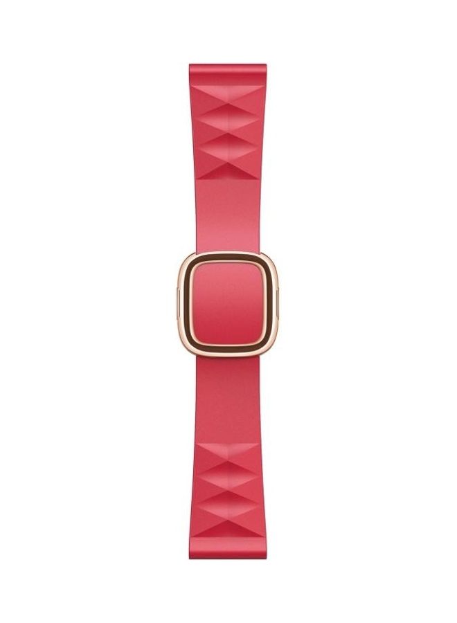 HuHa Modern Style Silicone Replacement Strap Watchband For Apple Watch Series 7/6/5/4/3/2/1/SE 41/40/38mm Red - Image 1