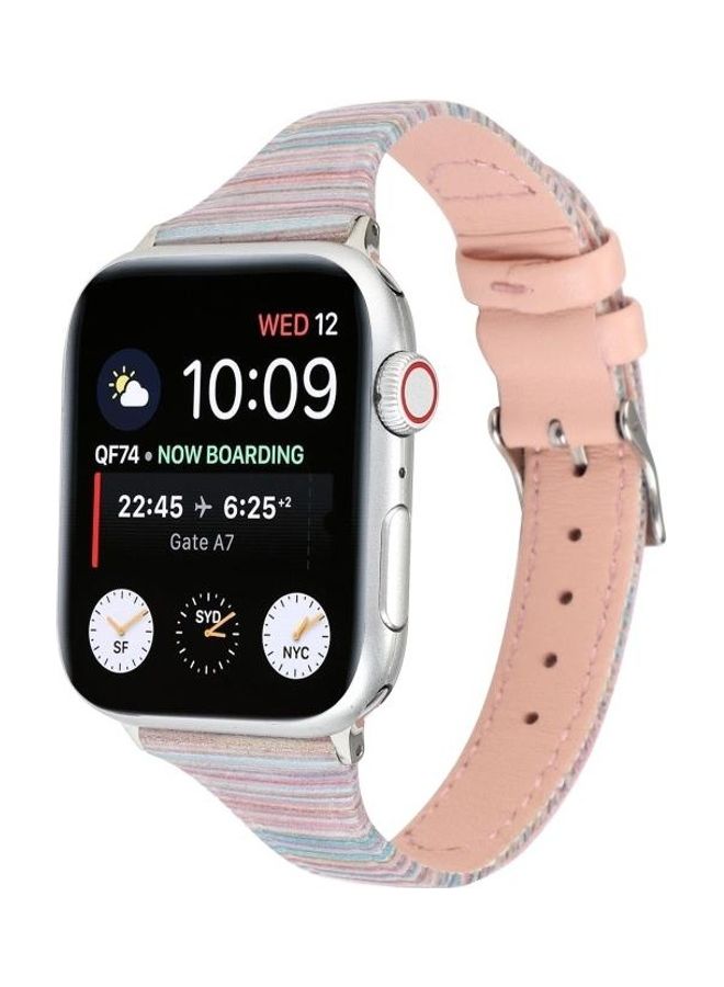 HuHa Replacement Watchband for Apple Watch Series 7/6/5/4/3/2/1/SE 38/40/41mm Pink - Image 3