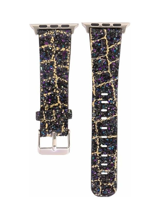 HuHa - Replacement Watchband For Apple Watch Black/Gold - Image 1