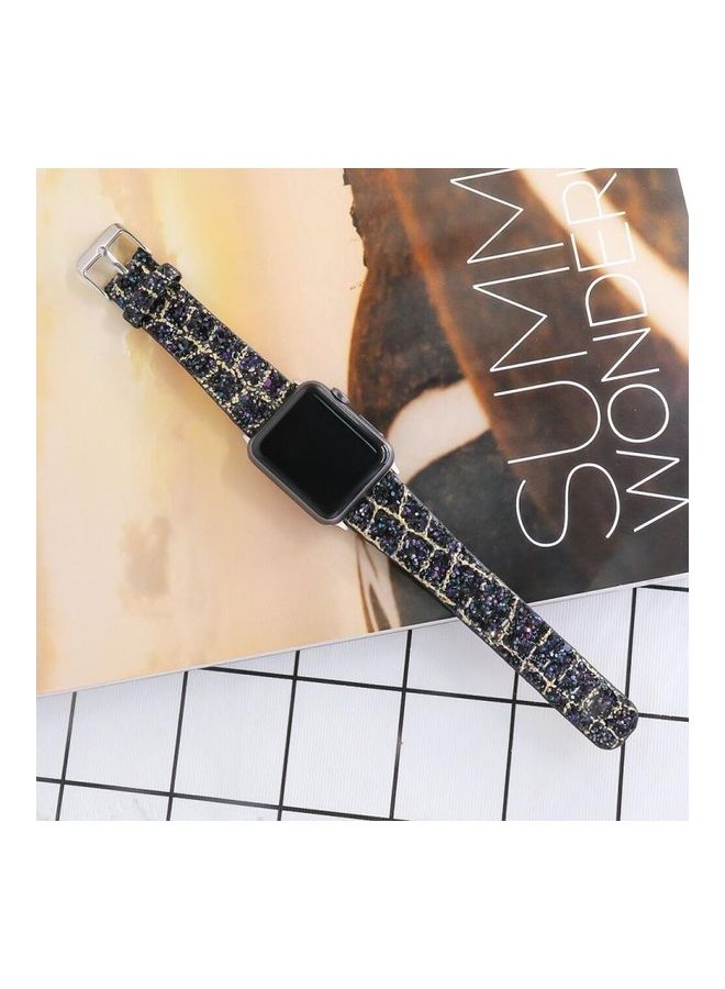 HuHa - Replacement Watchband For Apple Watch Black/Gold - Image 1