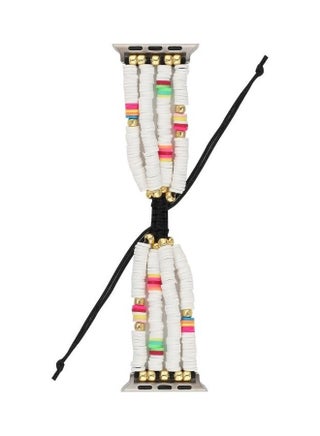 Ethnic Replacement Watchband for Apple Watch Series 1/2/3/4/5/6/7/SE 38/40/41mm White - v1634567760/N51422178A_1