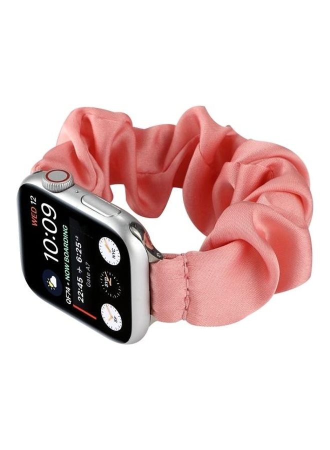 هوها سوار بديل لربطة الشعر على شكل وشاح وردي غامق - Image 4