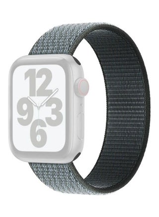 Single Lap Nylon Replacement Watchband, Size: L 165mm for Apple Watch Series 7/6/SE/5/4/3/2/1 42/44/45mm Storm Grey - v1634567940/N51421940A_1