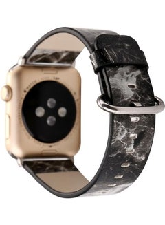 HuHa Fashion Marble Vein Texture Wrist Watch Band Black  - Image 4