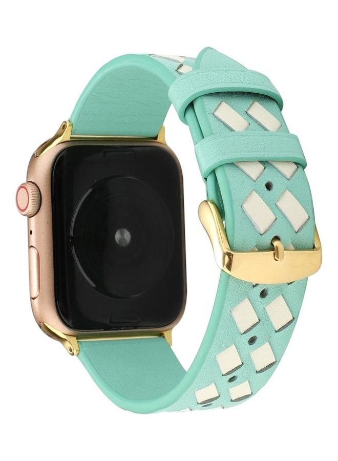 HuHa Replacement Watchband For Apple Watch Green/White - Image 2