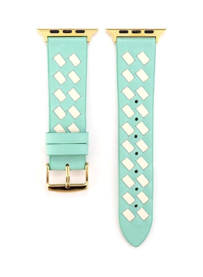 HuHa Replacement Watchband For Apple Watch Green/White - Image 1