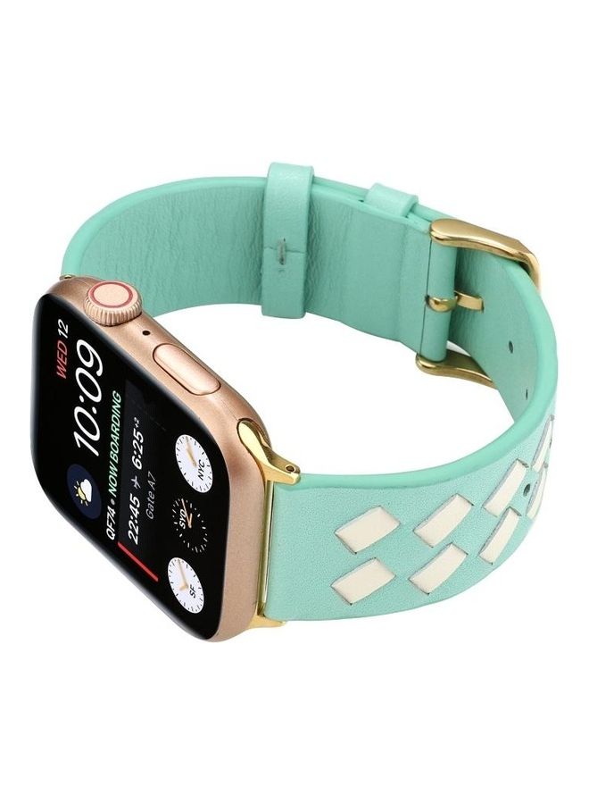 HuHa Replacement Watchband For Apple Watch Green/White - Image 4