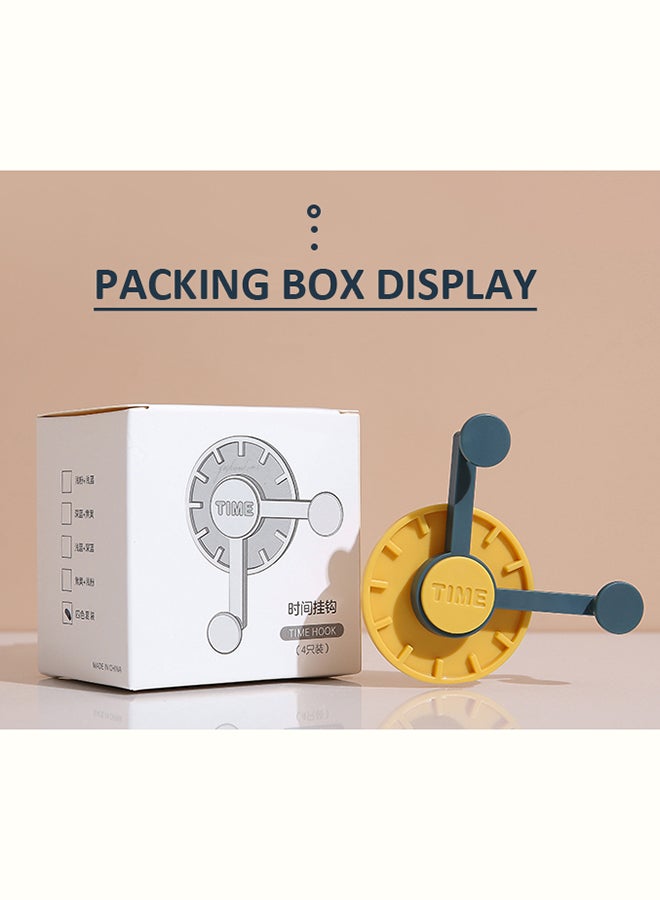 fashionhome - Multi Purpose Creative Clock Hook Light Blue 5x7.3cm - Image 1