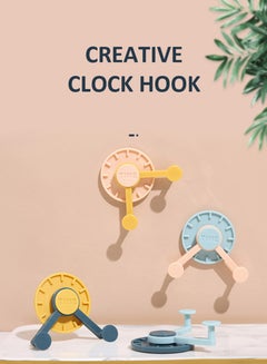 fashionhome Multi Purpose Creative Clock Hook Orange 5x7.3cm  - Image 2
