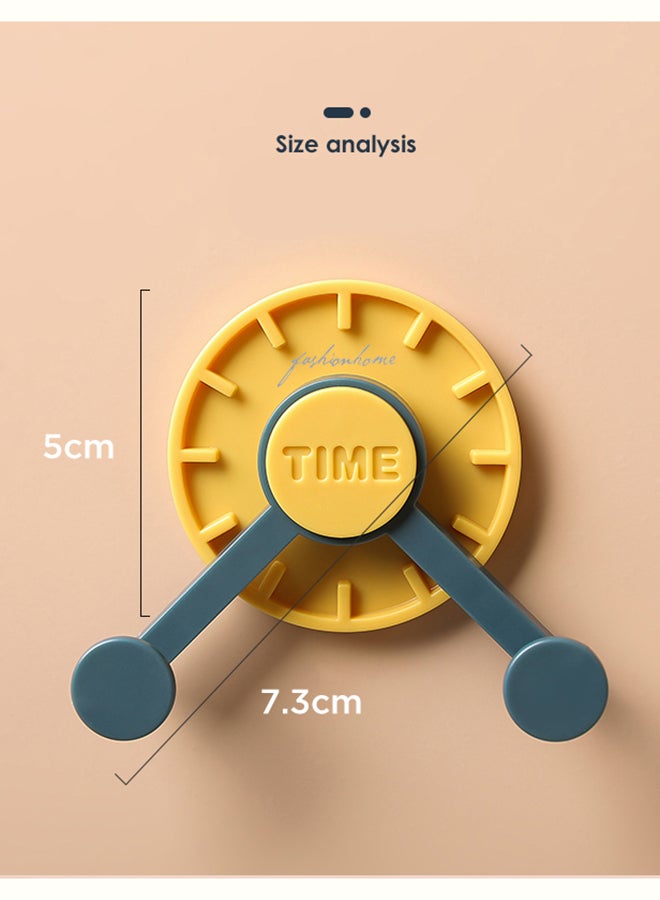 fashionhome - Multi Purpose Creative Clock Hook Light Blue 5x7.3cm - Image 1