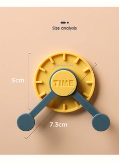 fashionhome Multi Purpose Creative Clock Hook Orange 5x7.3cm  - Image 5