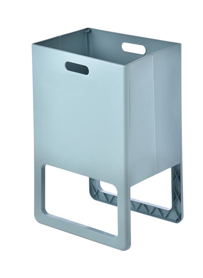 fashionhome Foldable Plastic Laundry Basket Blue 39.8x29.2x61cm - Image 1