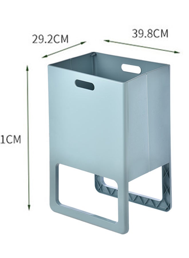 fashionhome Foldable Plastic Laundry Basket Blue 39.8x29.2x61cm - Image 3