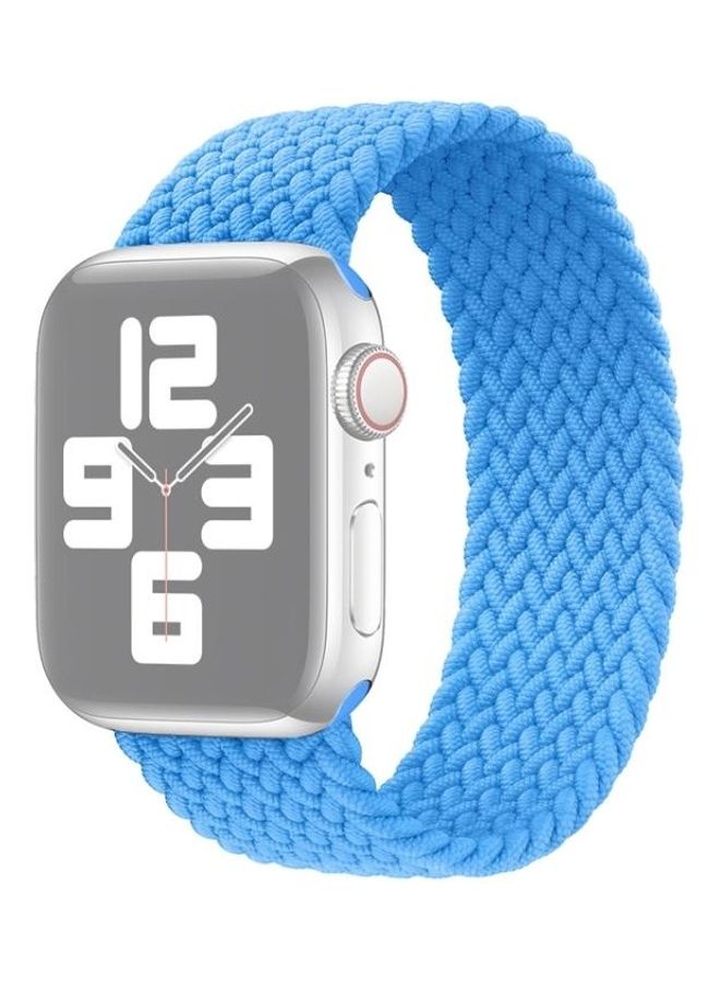 HuHa Metal Head Braided Solid Colour Replacement Watchband Sky Blue - Image 1