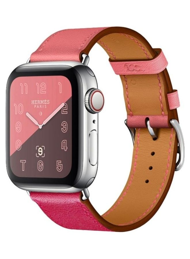 HuHa Two Colour Single Loop Leather Wrist Strap Watchband For Apple Watch Series 1/2/3 42mm Multicolour - Image 1