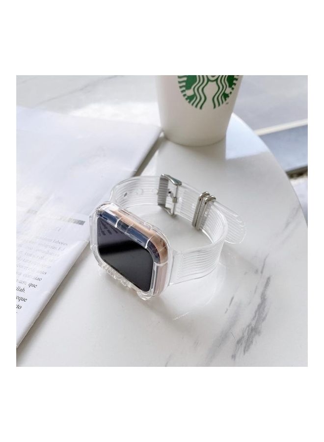 HuHa - Ethnic Replacement Watchband for Apple Watch Series 1/2/3/4/5/6/7/SE 40/41mm Orange - Image 1