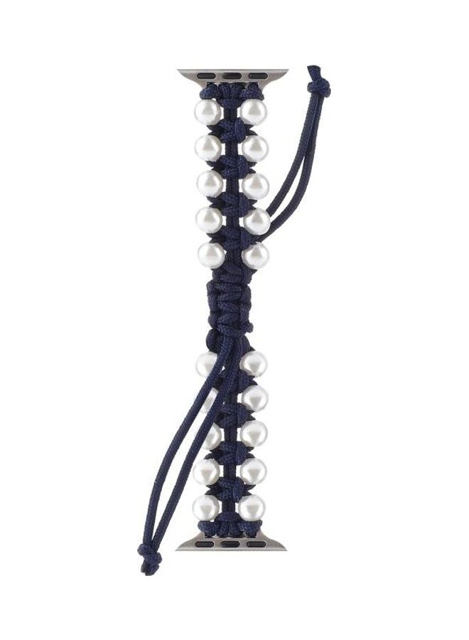 HuHa Umbrella Rope Bead Nylon Replacement Watchband For Apple Blue - Image 1