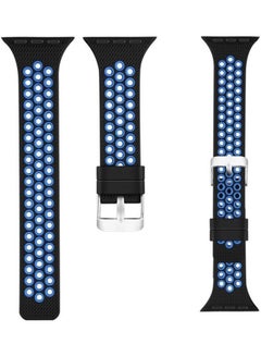 Replacement Watchband For Apple Watch Black/Blue