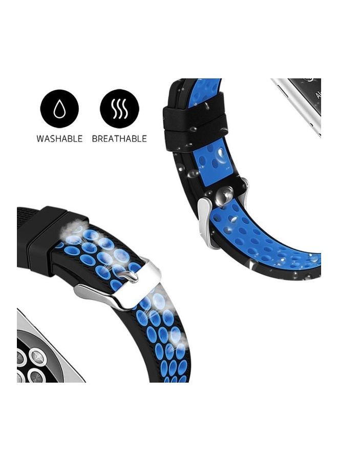 HuHa - Replacement Watchband For Apple Watch Black/Blue - Image 1