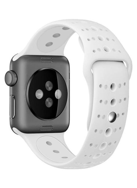 Replacement Watchband for Apple Watch Series 7/6/5/4/3/2/1/SE 38/40/41mm White