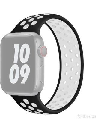 Replacement Strap For Apple Watch Series Black/White - v1634569410/N51416586A_1