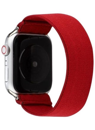 Solid Colour Silicone Replacement Strap Watchband For Apple Watch Series 1/2/3/4/5/6/7/SE 42-44-45mm Red - v1634569461/N51420720A_1