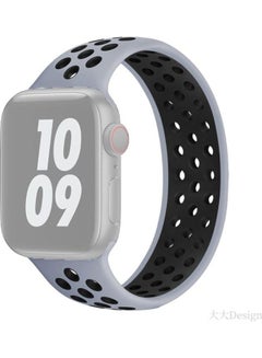 Replacement Strap For Apple Watch Series Grey/Black