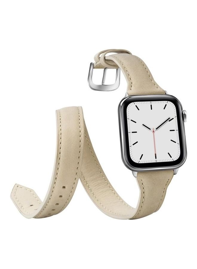 HuHa Replacement Watchband For Apple Watch Creamy White  - Image 4