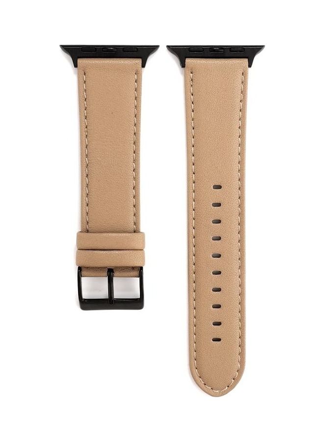 HuHa - Cowhide Texture Watchband Khaki - Image 1