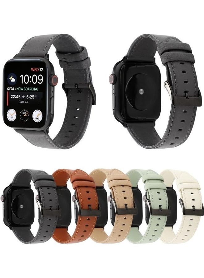HuHa - Cowhide Texture Watchband Khaki - Image 1