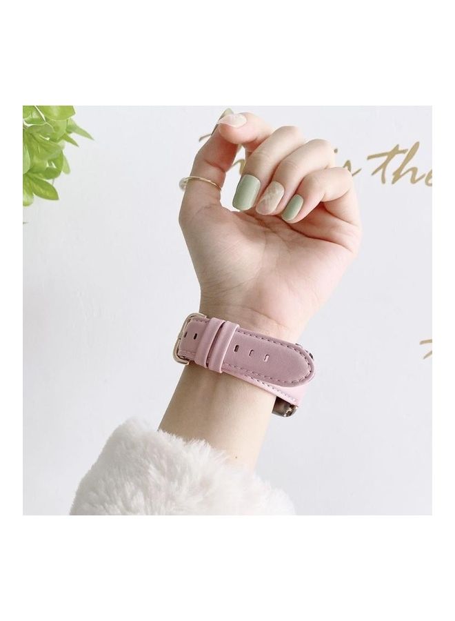 HuHa Ethnic Replacement Watchband for Apple Watch Series 1/2/3/4/5/6/7/SE 42/44/45mm Pink - Image 4