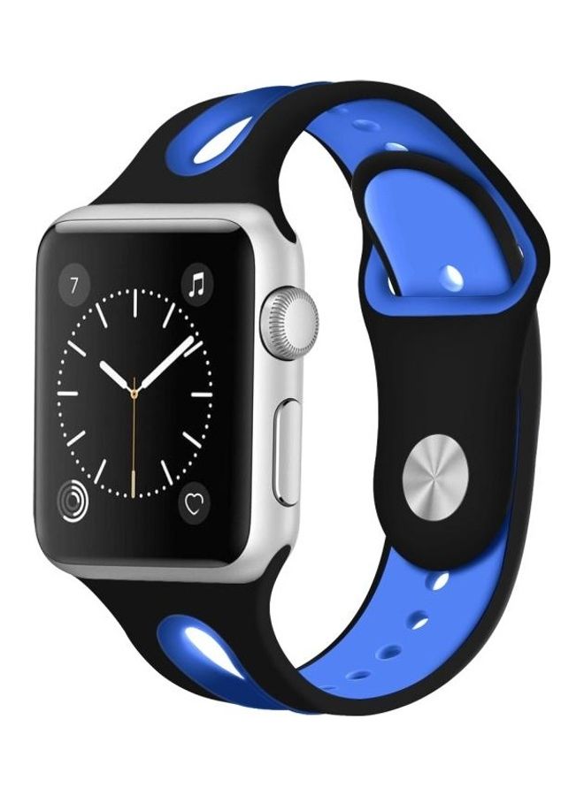 HuHa Replacement Strap For Apple Watch Series Black/Blue - Image 3