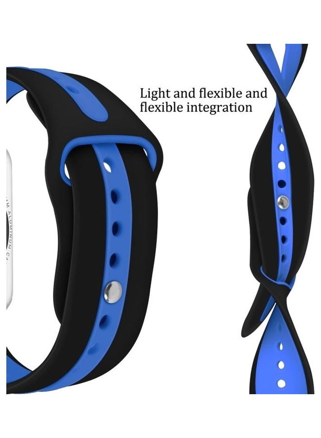 HuHa Replacement Strap For Apple Watch Series Black/Blue - Image 4