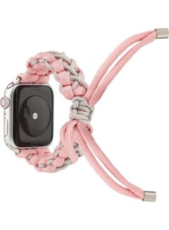 Ethnic Replacement Watchband for Apple Watch Series 1/2/3/4/5/6/7/SE 42/44/45mm Pink