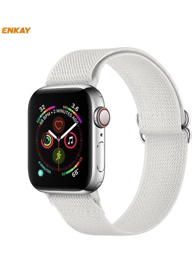 HuHa Replacement Watchband with Screen Protector for Apple Watch Series 6/5/4/SE 40mm White  - Image 2