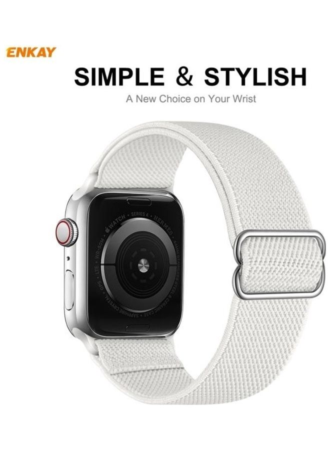 HuHa Replacement Watchband with Screen Protector for Apple Watch Series 6/5/4/SE 40mm White  - Image 5
