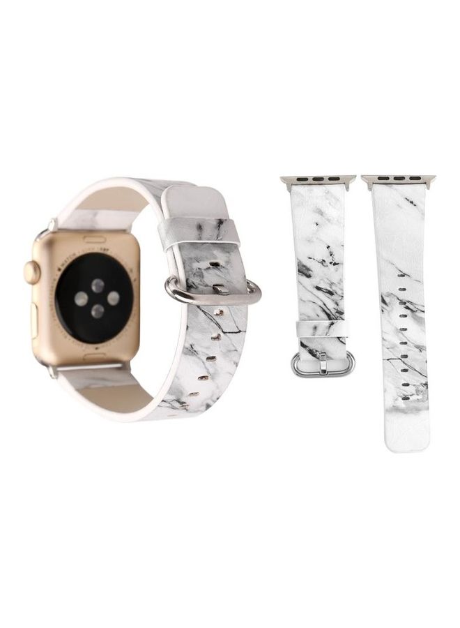 HuHa Ethnic Style Replacement Watchband for Apple Watch Series 3/2/1 38mm White - Image 1