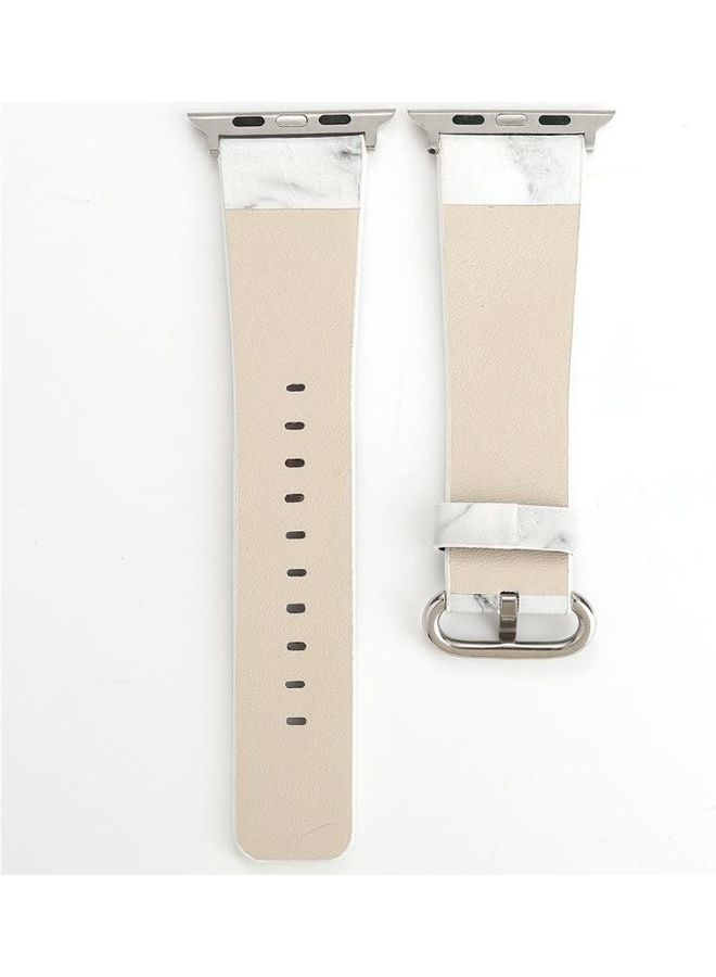 HuHa Ethnic Style Replacement Watchband for Apple Watch Series 3/2/1 38mm White - Image 3