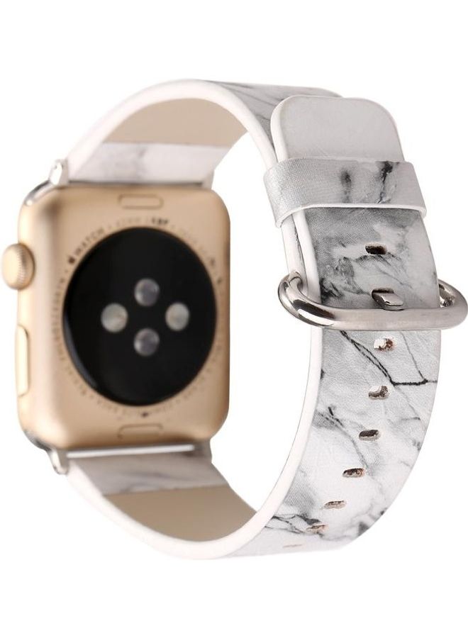 HuHa Ethnic Style Replacement Watchband for Apple Watch Series 3/2/1 38mm White - Image 4