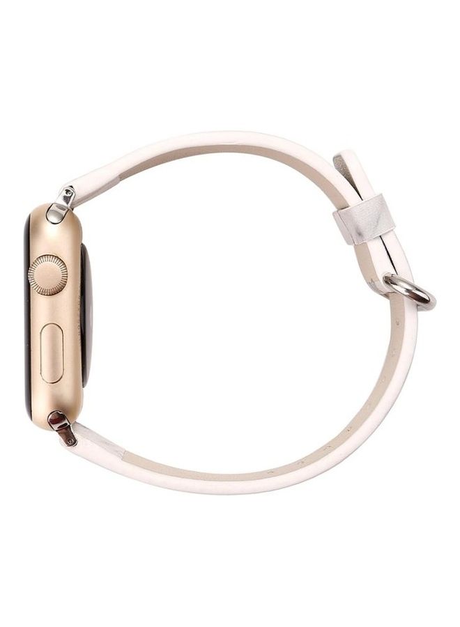 HuHa Ethnic Style Replacement Watchband for Apple Watch Series 3/2/1 38mm White - Image 5