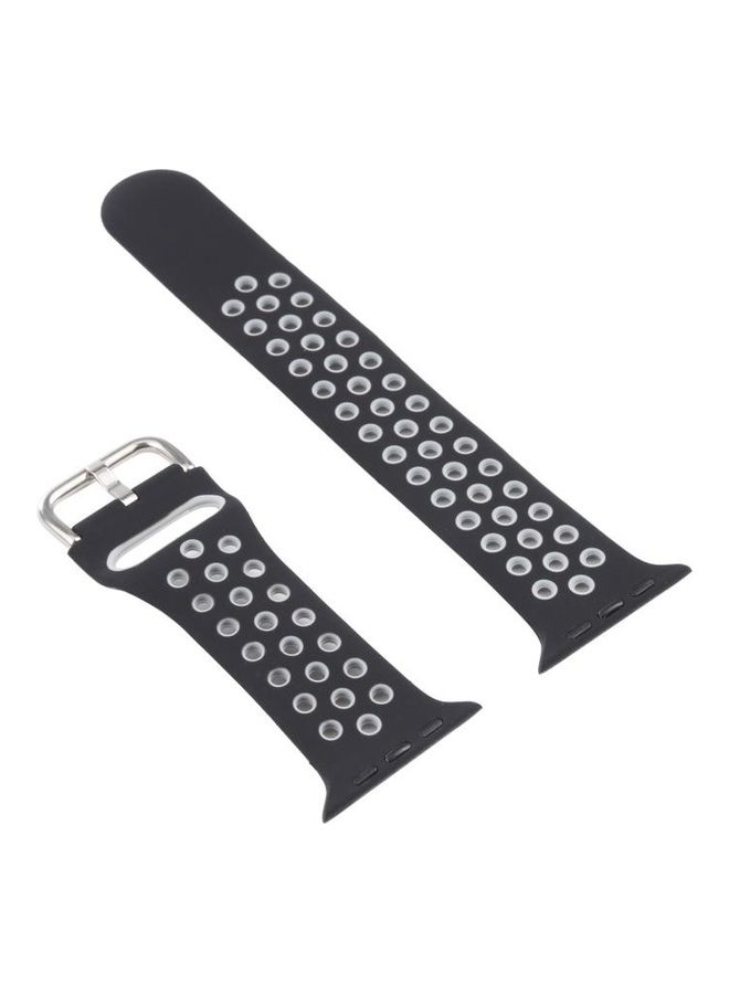 HuHa Replacement Watchband For Apple Watch With Protective Case Black/Grey - Image 2